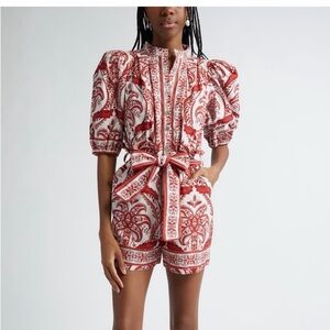 Farm Rio Tropical Cameo Romper